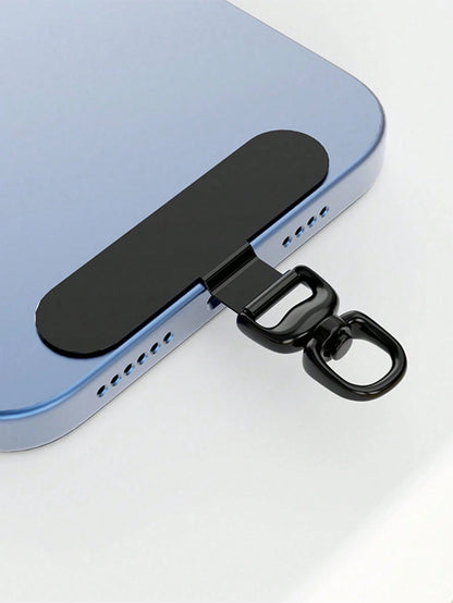 Alloy Lanyard Gasket 360° Rotatable Stainless Steel Phone Hook Metal Washer Secures Phone Lanyard Spring Gift