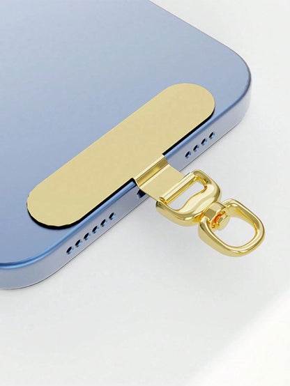 Alloy Lanyard Gasket 360° Rotatable Stainless Steel Phone Hook Metal Washer Secures Phone Lanyard Spring Gift