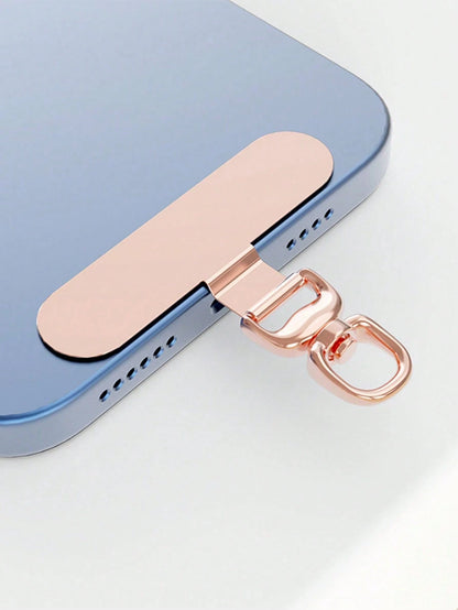 Alloy Lanyard Gasket 360° Rotatable Stainless Steel Phone Hook Metal Washer Secures Phone Lanyard Spring Gift