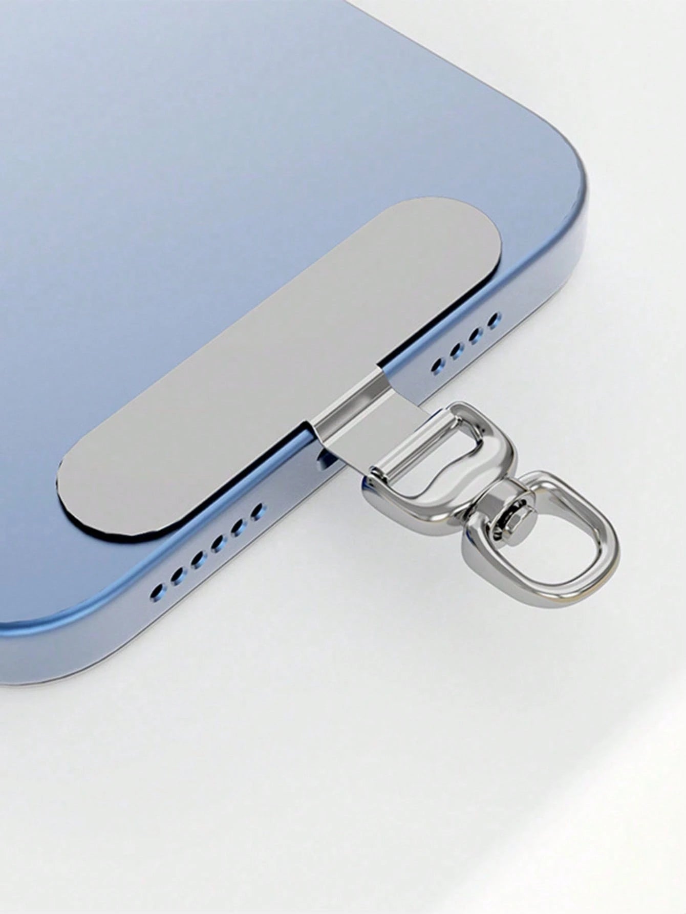 Alloy Lanyard Gasket 360° Rotatable Stainless Steel Phone Hook Metal Washer Secures Phone Lanyard Spring Gift