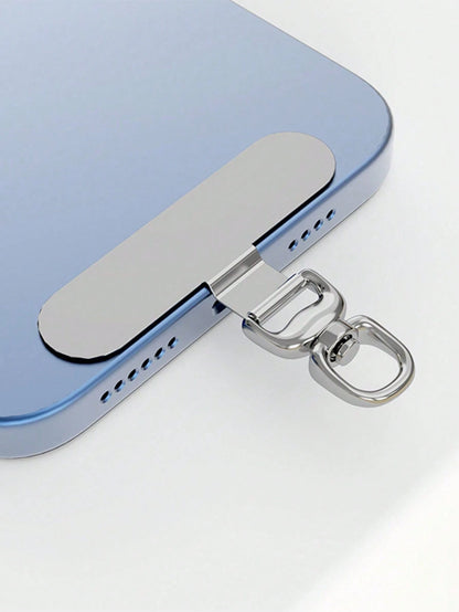 Alloy Lanyard Gasket 360° Rotatable Stainless Steel Phone Hook Metal Washer Secures Phone Lanyard Spring Gift