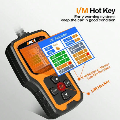 ANCEL AD410 Enhanced OBD2 Scanner, Check Engine Fault Code Reader For Vehicles, Automotive Mechanic Tools Fault Diagnosis, OBDII Diagnostic Scan Tool For 1996+ All OBDII Cars,Scanner Automotriz, Car S