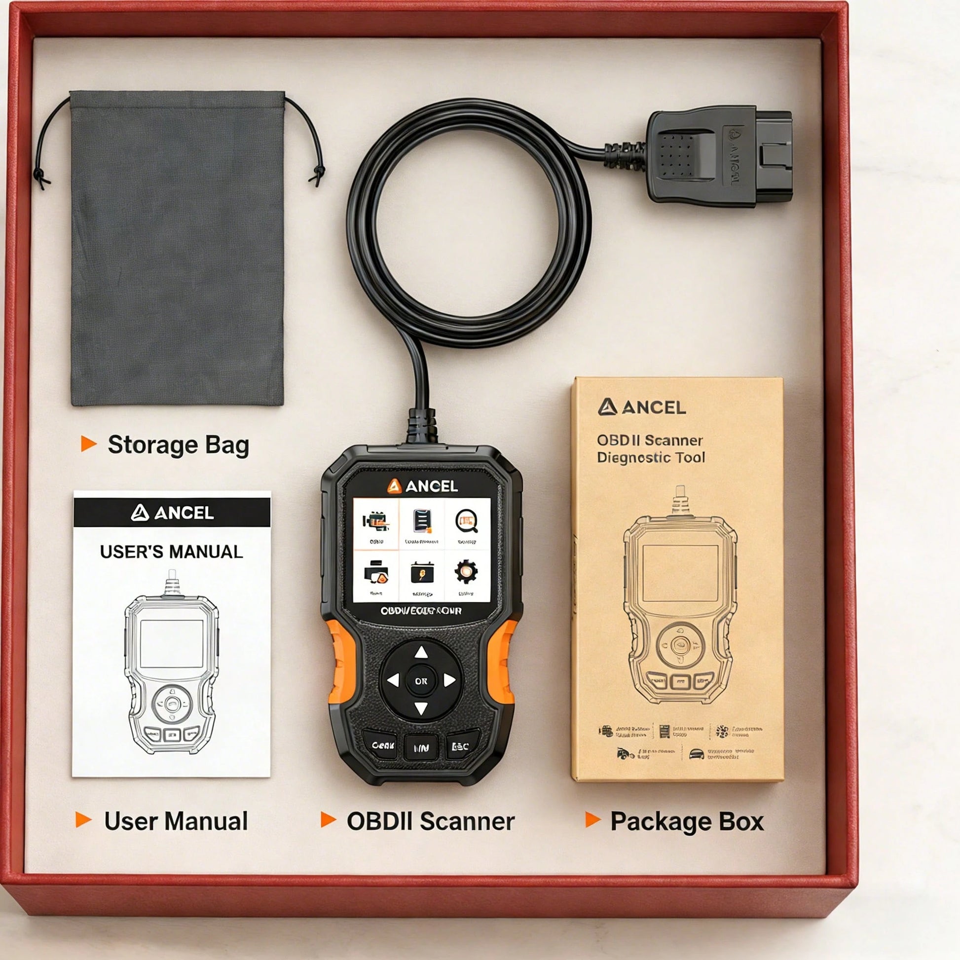 ANCEL AS300 OBD2 Scanner, IM Quick Test Key For Smog Check & Annual Inspection, Battery Test & Cloud Printing Function, Engine Code Reader To Turn Off Warning Light, Universal For EOBD Vehicles, Easy