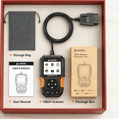 ANCEL AS300 OBD2 Scanner, IM Quick Test Key For Smog Check & Annual Inspection, Battery Test & Cloud Printing Function, Engine Code Reader To Turn Off Warning Light, Universal For EOBD Vehicles, Easy
