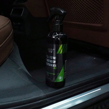Automotive Plastic Leather Coating Wax, Dashboard Wax, Interior Central Control Plastic Renewal, Brightener & Maintenance Solution, HGKJ S3