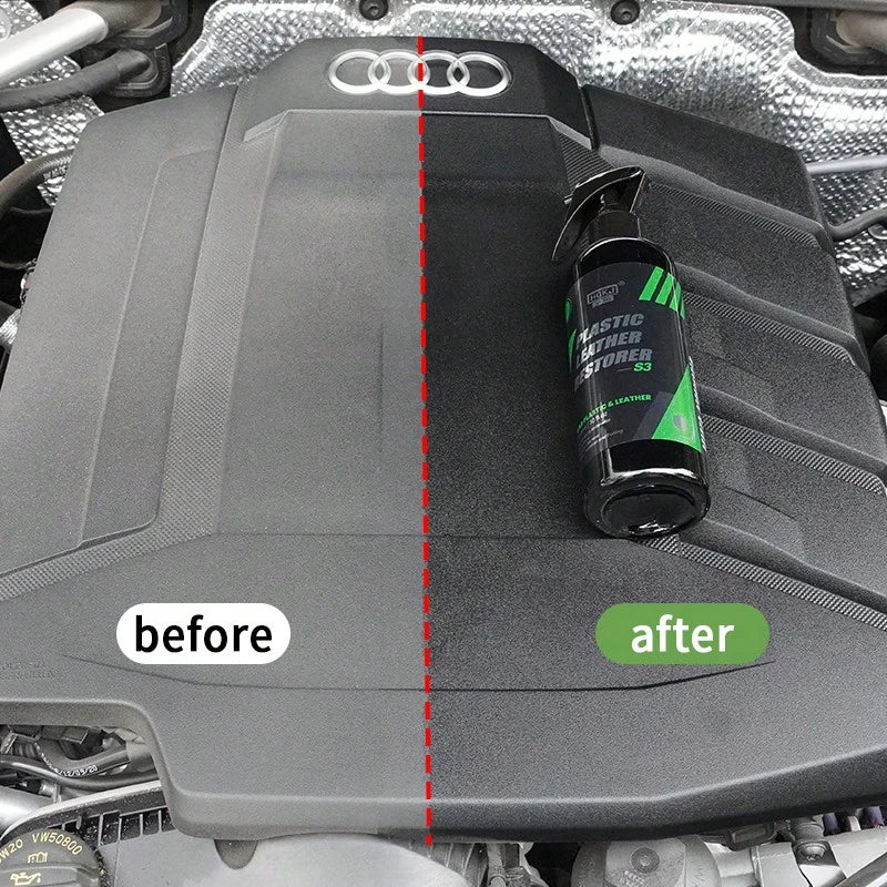 Automotive Plastic Leather Coating Wax, Dashboard Wax, Interior Central Control Plastic Renewal, Brightener & Maintenance Solution, HGKJ S3