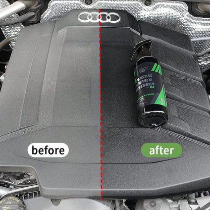 Automotive Plastic Leather Coating Wax, Dashboard Wax, Interior Central Control Plastic Renewal, Brightener & Maintenance Solution, HGKJ S3