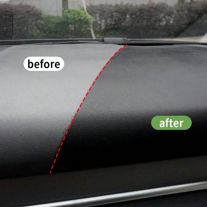 Automotive Plastic Leather Coating Wax, Dashboard Wax, Interior Central Control Plastic Renewal, Brightener & Maintenance Solution, HGKJ S3