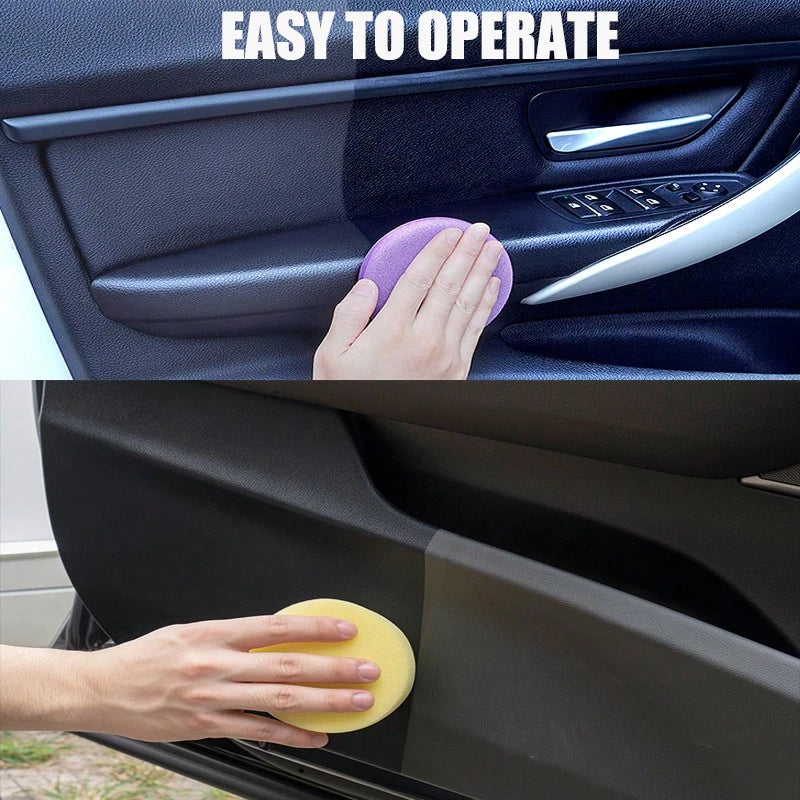 Automotive Plastic Leather Coating Wax, Dashboard Wax, Interior Central Control Plastic Renewal, Brightener & Maintenance Solution, HGKJ S3