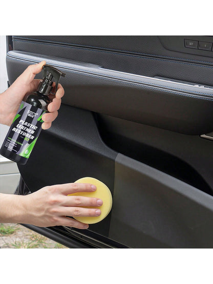 Automotive Plastic Leather Coating Wax, Dashboard Wax, Interior Central Control Plastic Renewal, Brightener & Maintenance Solution, HGKJ S3