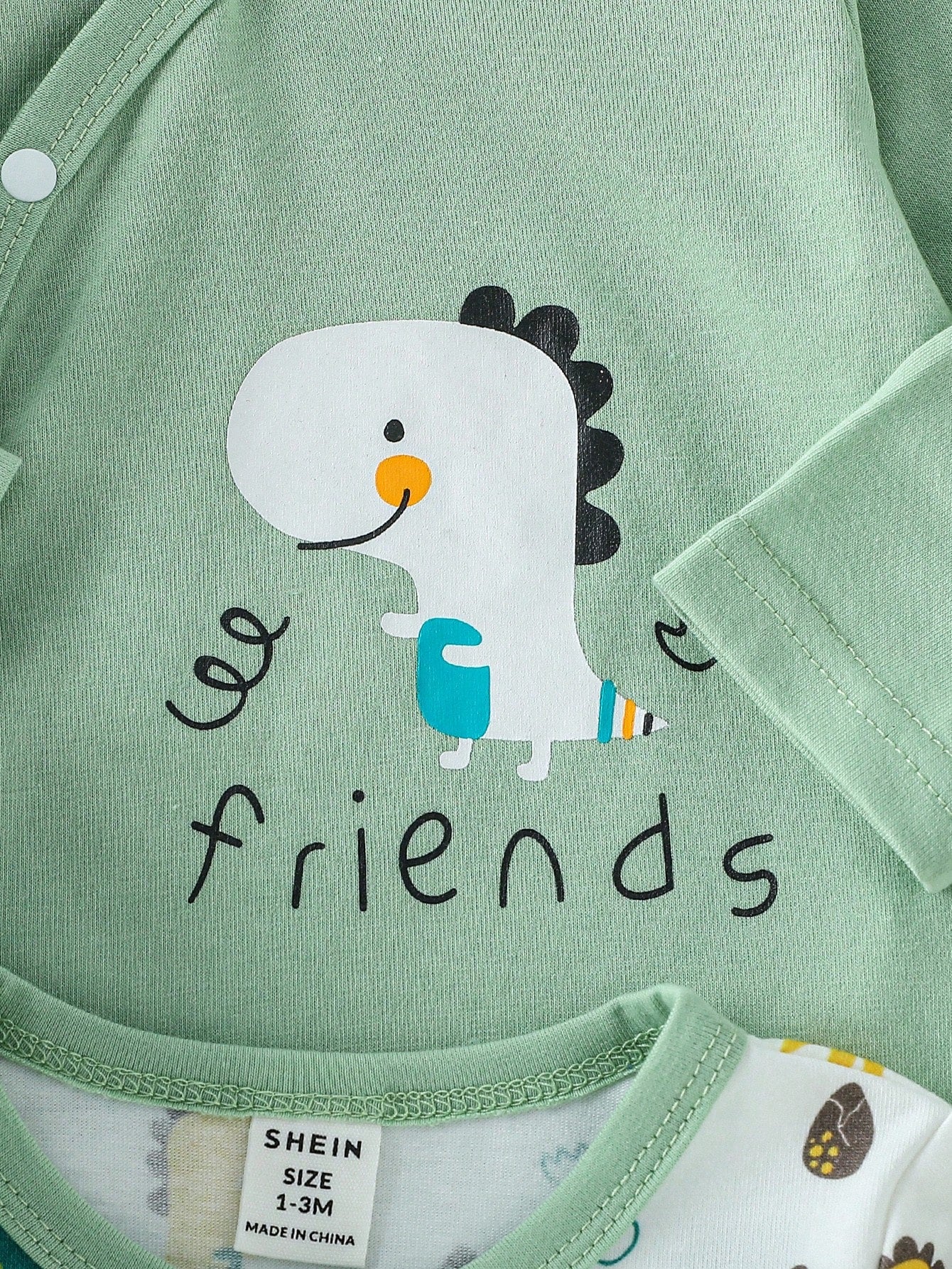 Baby Boy Girl Casual Cute Kawaii Minimalist Style Multi-Piece Gift Set Summer Nursery White Coming Home Holiday Evening Sage Green