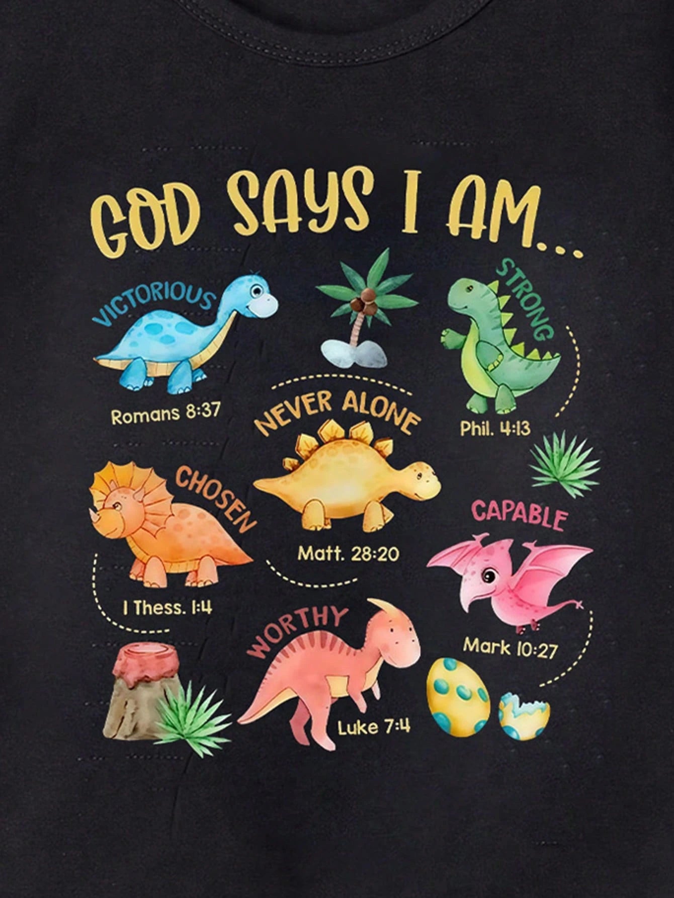 Baby Boys' Casual Creative Cartoon Animal & Letter Print Short Sleeve T-Shirt, Fashion Basics