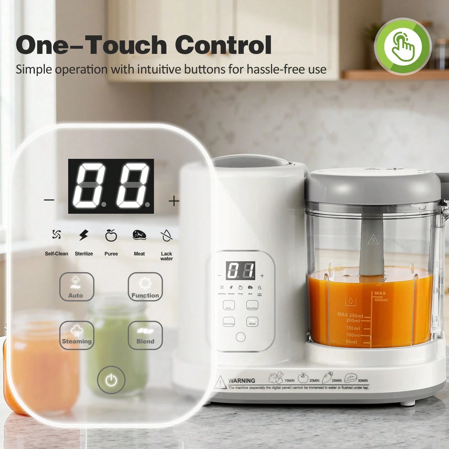 Baby Food Maker Pro Steamer Blender: 4 In 1 Auto Steam Blend And Puree Maker With Self-Clean For Healthy Baby And Toddler Meal Prep