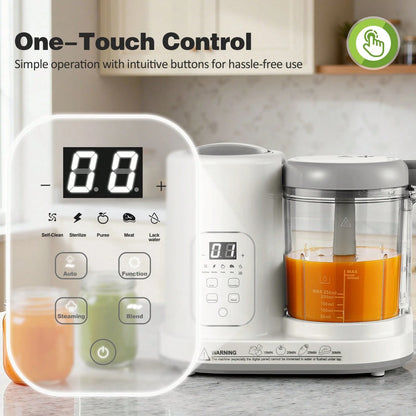 Baby Food Maker Pro Steamer Blender: 4 In 1 Auto Steam Blend And Puree Maker With Self-Clean For Healthy Baby And Toddler Meal Prep