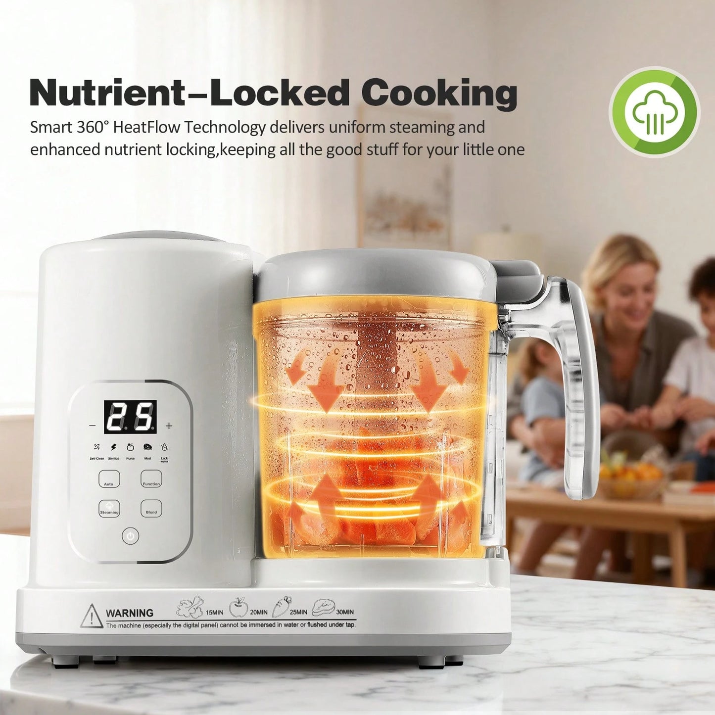 Baby Food Maker Pro Steamer Blender: 4 In 1 Auto Steam Blend And Puree Maker With Self-Clean For Healthy Baby And Toddler Meal Prep
