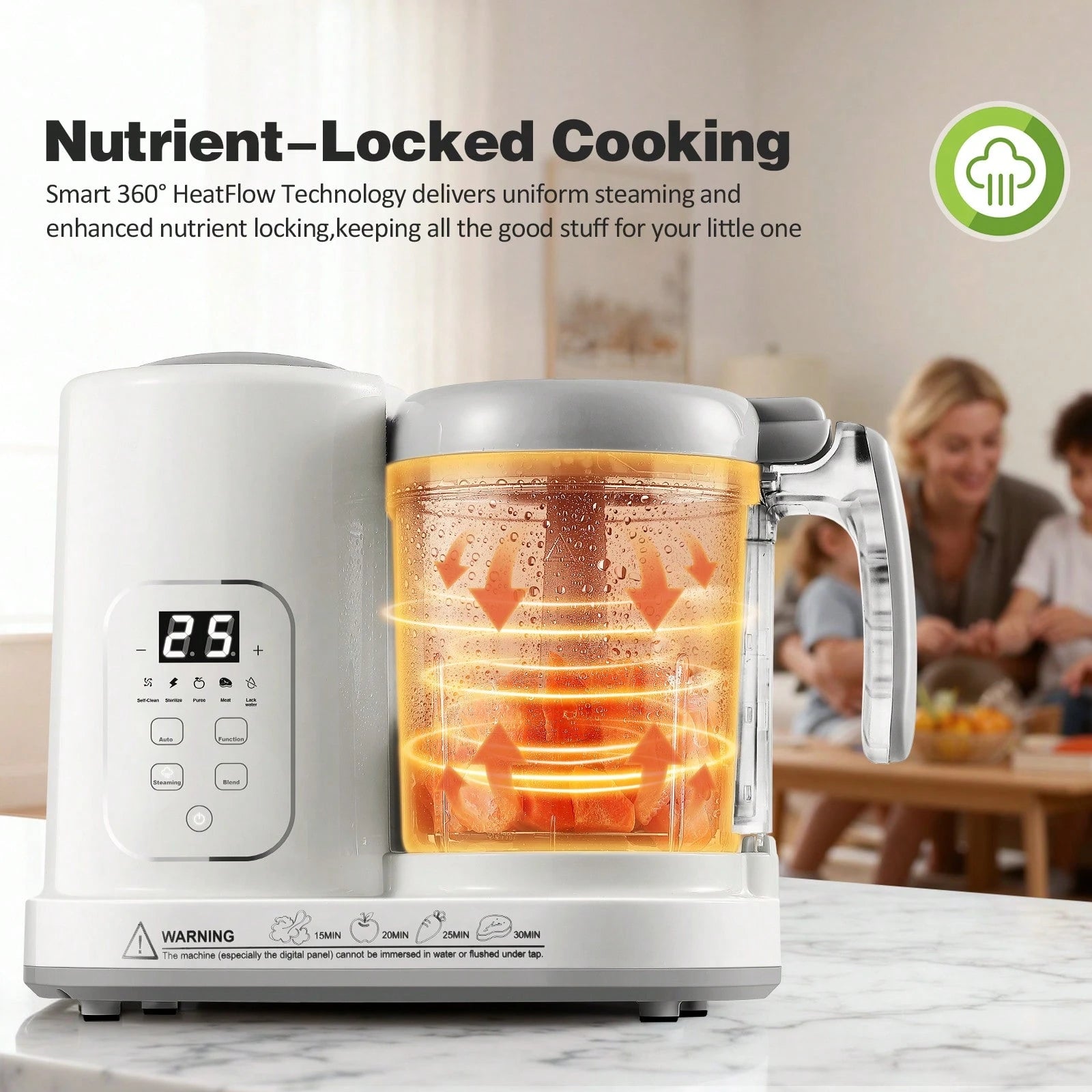 Baby Food Maker Pro Steamer Blender: 4 In 1 Auto Steam Blend And Puree Maker With Self-Clean For Healthy Baby And Toddler Meal Prep