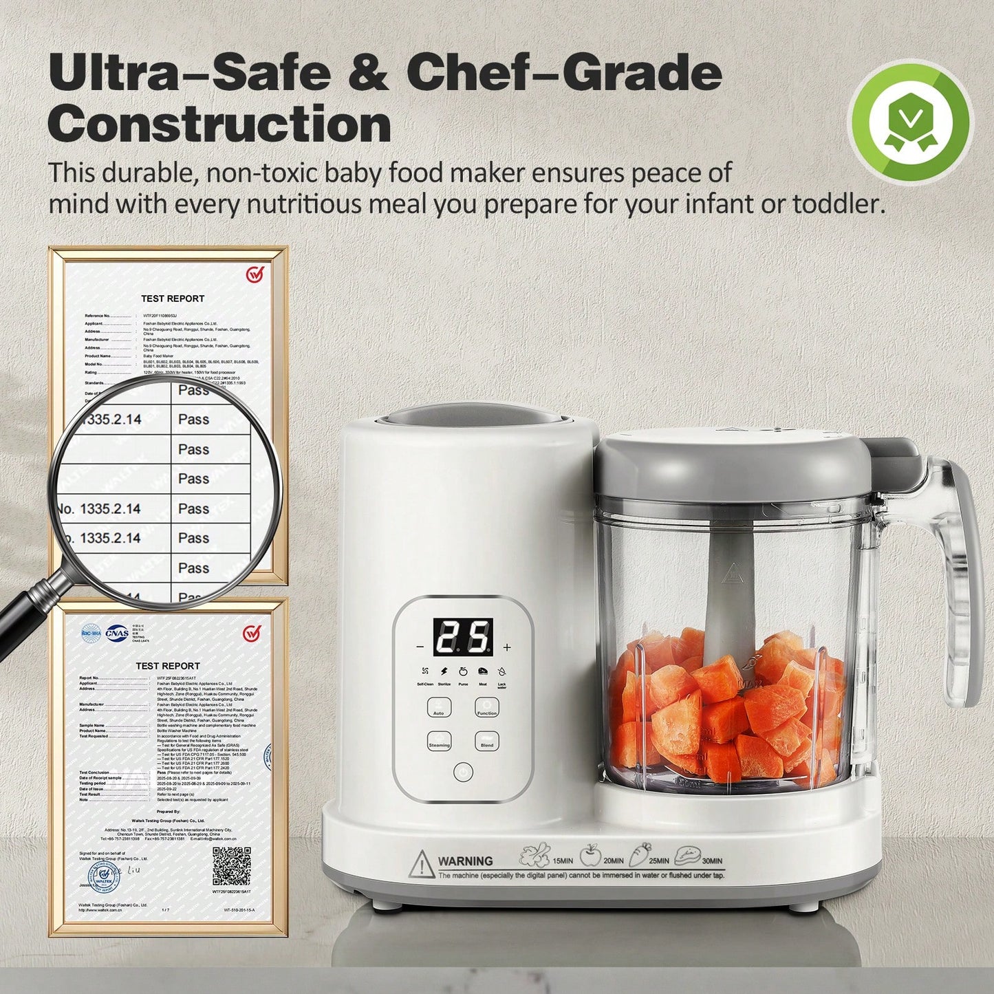 Baby Food Maker Pro Steamer Blender: 4 In 1 Auto Steam Blend And Puree Maker With Self-Clean For Healthy Baby And Toddler Meal Prep