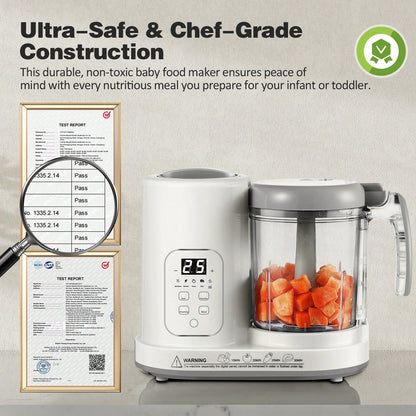 Baby Food Maker Pro Steamer Blender: 4 In 1 Auto Steam Blend And Puree Maker With Self-Clean For Healthy Baby And Toddler Meal Prep