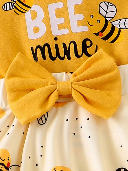 Baby Girl Bee Skort Set