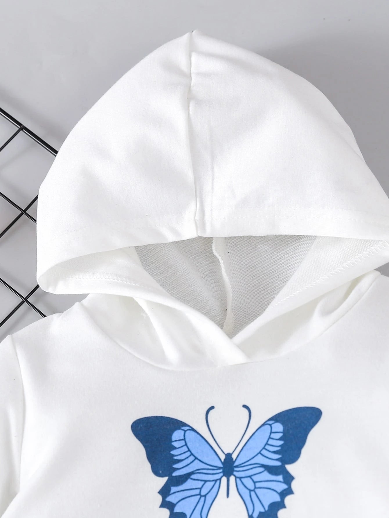 Baby Girl Butterfly Print Hoodie & Sweatpants