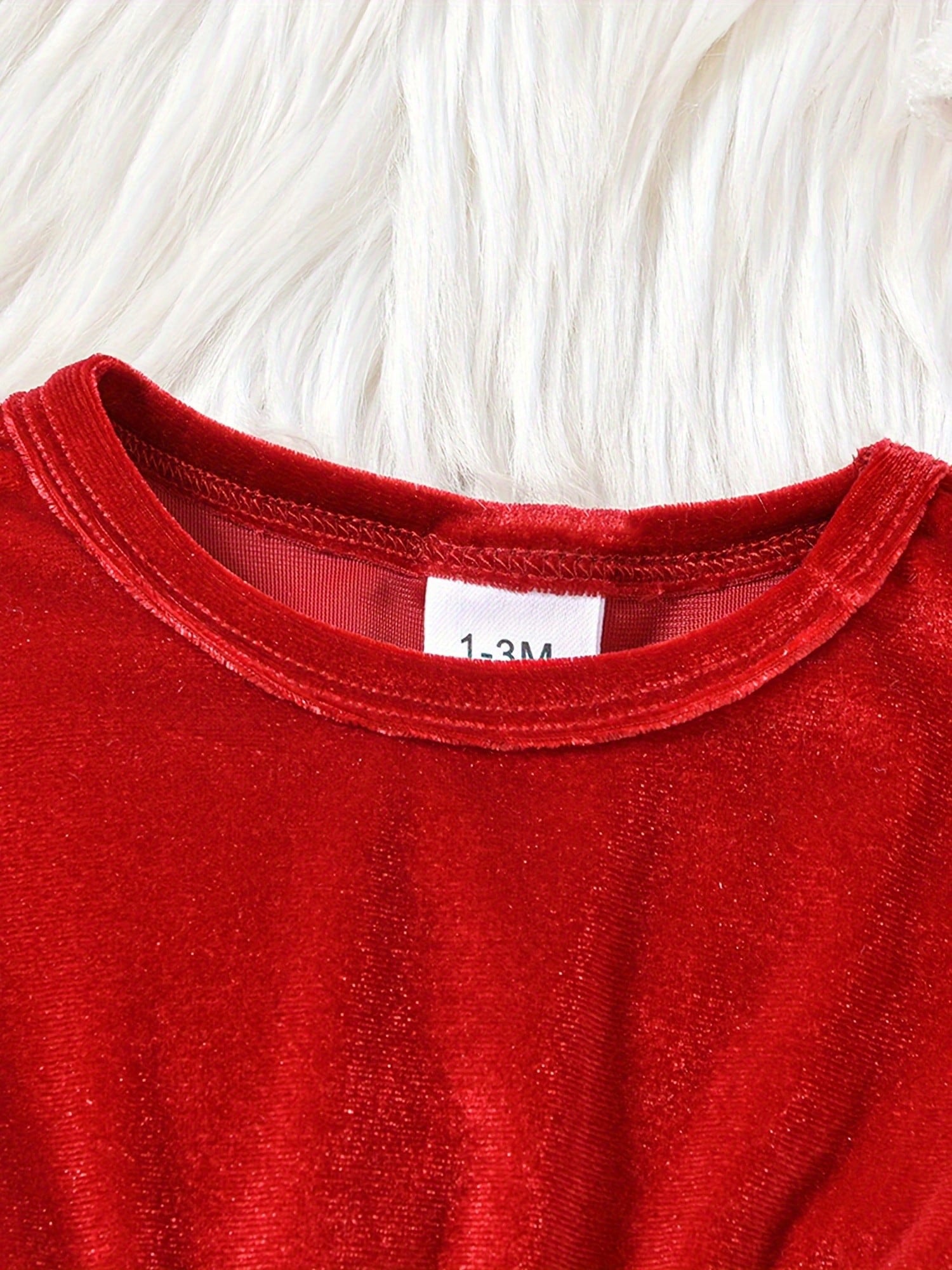 Baby Girl Christmas Dress Santa Claus Newborn Romper Dress My First Christmas Outfit Winter Clothes Newborn Baby Girl Christmas Romper Dress Long Sleeve Dress Santa Hat 2Pcs Outfit Infant Xmas Clothe
