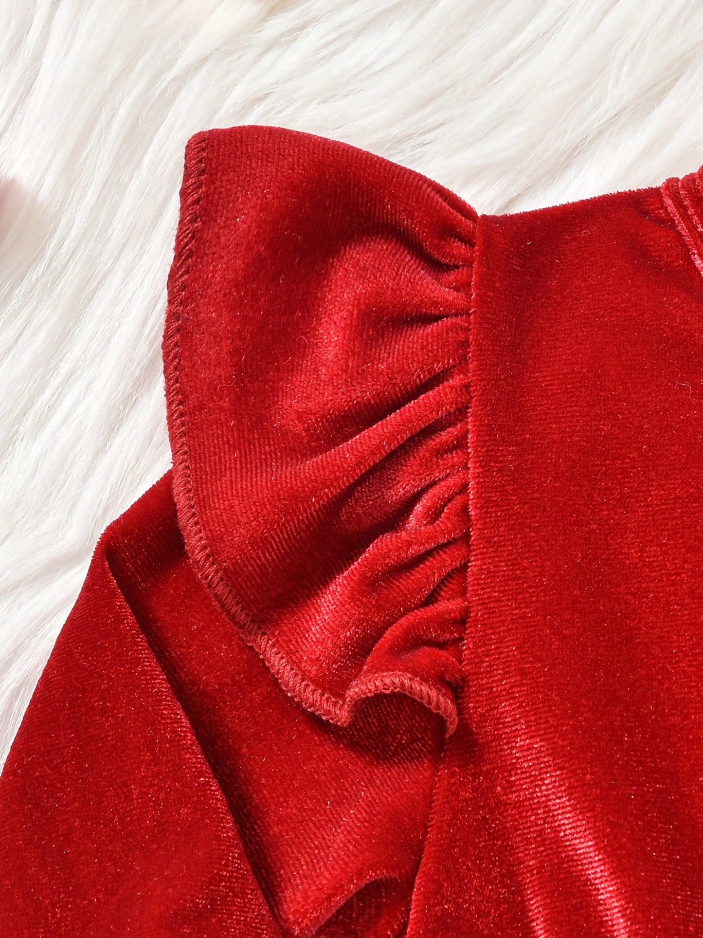 Baby Girl Christmas Dress Santa Claus Newborn Romper Dress My First Christmas Outfit Winter Clothes Newborn Baby Girl Christmas Romper Dress Long Sleeve Dress Santa Hat 2Pcs Outfit Infant Xmas Clothe