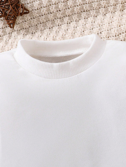 Baby Girl Cozy Virgin Mary Graphic Crew Neck Sweatshirt