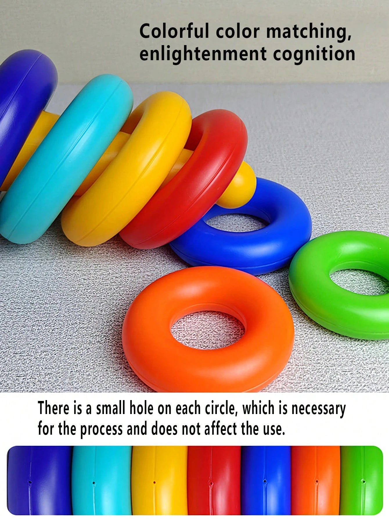 Baby Stacking Toys, Rainbow Tower Stacking Rings, Infant Rattle Tumbler, Early Educational Toys