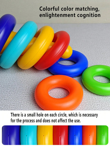 Baby Stacking Toys, Rainbow Tower Stacking Rings, Infant Rattle Tumbler, Early Educational Toys