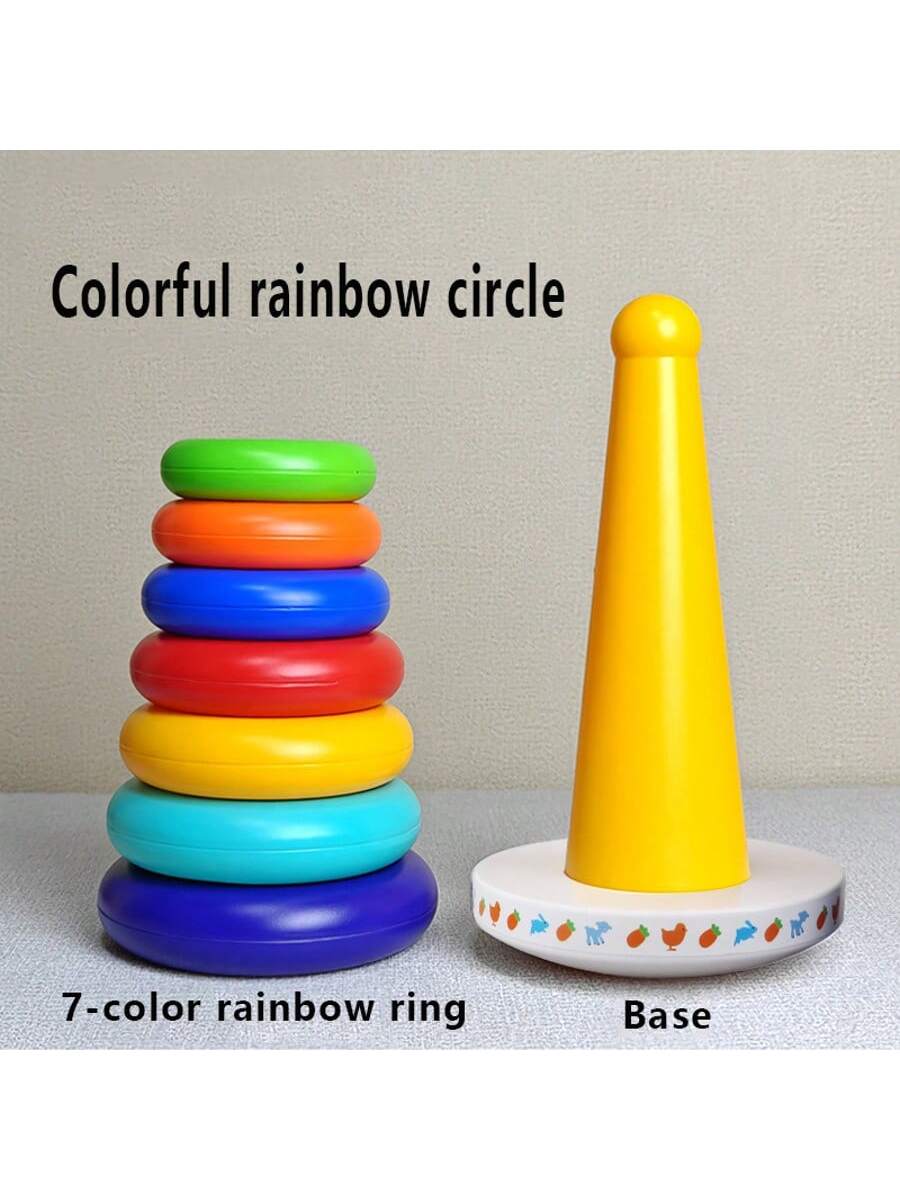 Baby Stacking Toys, Rainbow Tower Stacking Rings, Infant Rattle Tumbler, Early Educational Toys