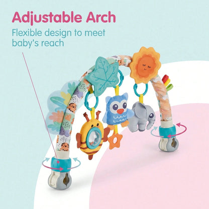 Baby Stroller Hanging Toy Ocean Animal Rattle With Pull String, Detachable Rattle, Battery-Free