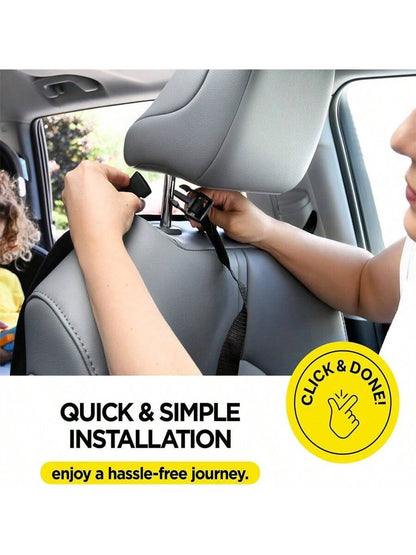 Back Seat Cover For Kids+3 Pocket Storage Organizer+Waterproof PVC, 1 Pc/2 Pcs-Large Waterproof Kick Mats Backseat Protector, Car Seat Back Protectors
