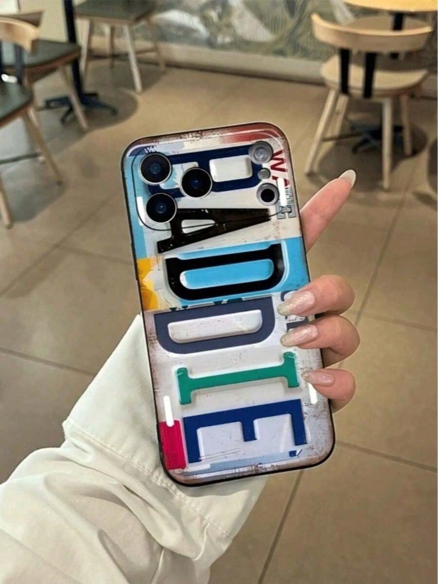 BADDIE Pattern TPU Shockproof Soft With License Plate Design.Suitable 17, 17, 17 Pro, 17 Pro, 16, 15, 14, 13, 12, 11, Pro, X, XS, Plus,, 16E/SE4, And Also S22/23/24/25 Ultra.
