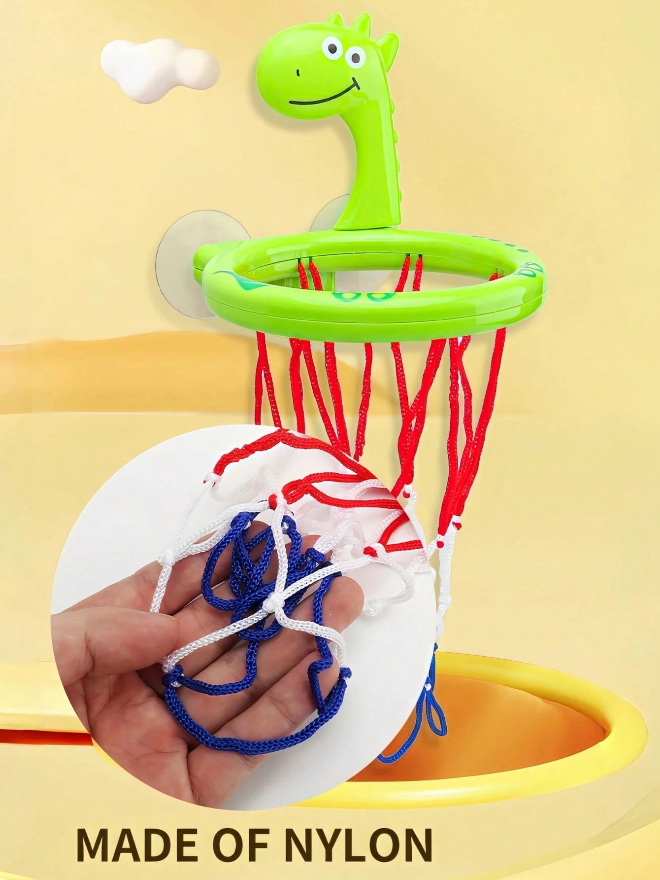 Bathtub Basketball Hoop Toy For Kids & Toddlers, Suction Cup Basketball Hoop With 3 Soft Balls Set, Birthday Gift, Interactive Bathroom Toy For Boys And Girls, Infant Bathtub Toys, Toddler Bathroom To