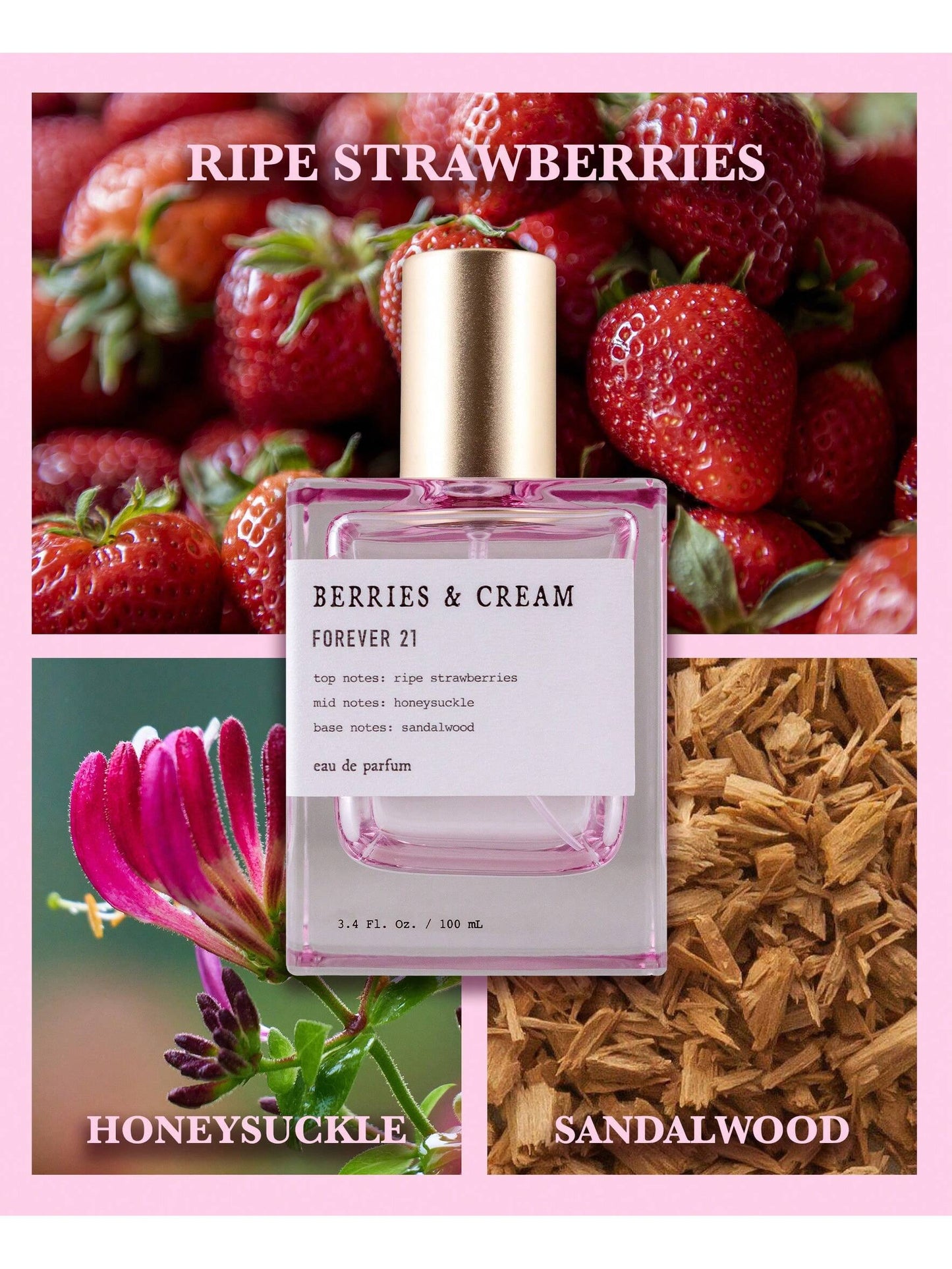 Berries Cream Perfume 3.4oz. (No Box)