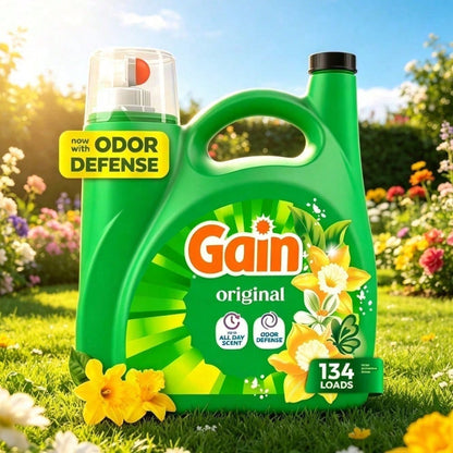 Bestselling Laundry Detergent,Great Value Pack! Original Laundry Detergent, All Day Fresh & Odor Defense! Large Capacity And More Value