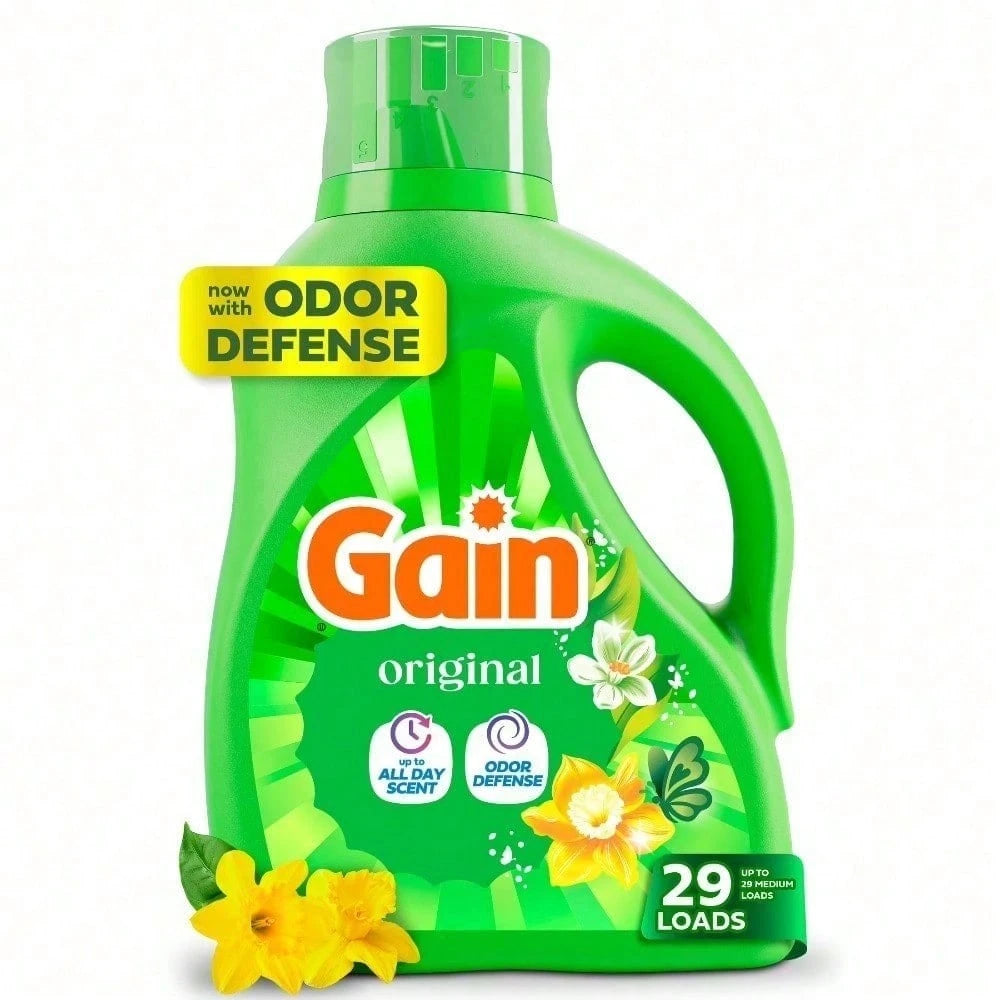 Bestselling Laundry Detergent,Great Value Pack! Original Laundry Detergent, All Day Fresh & Odor Defense! Large Capacity And More Value