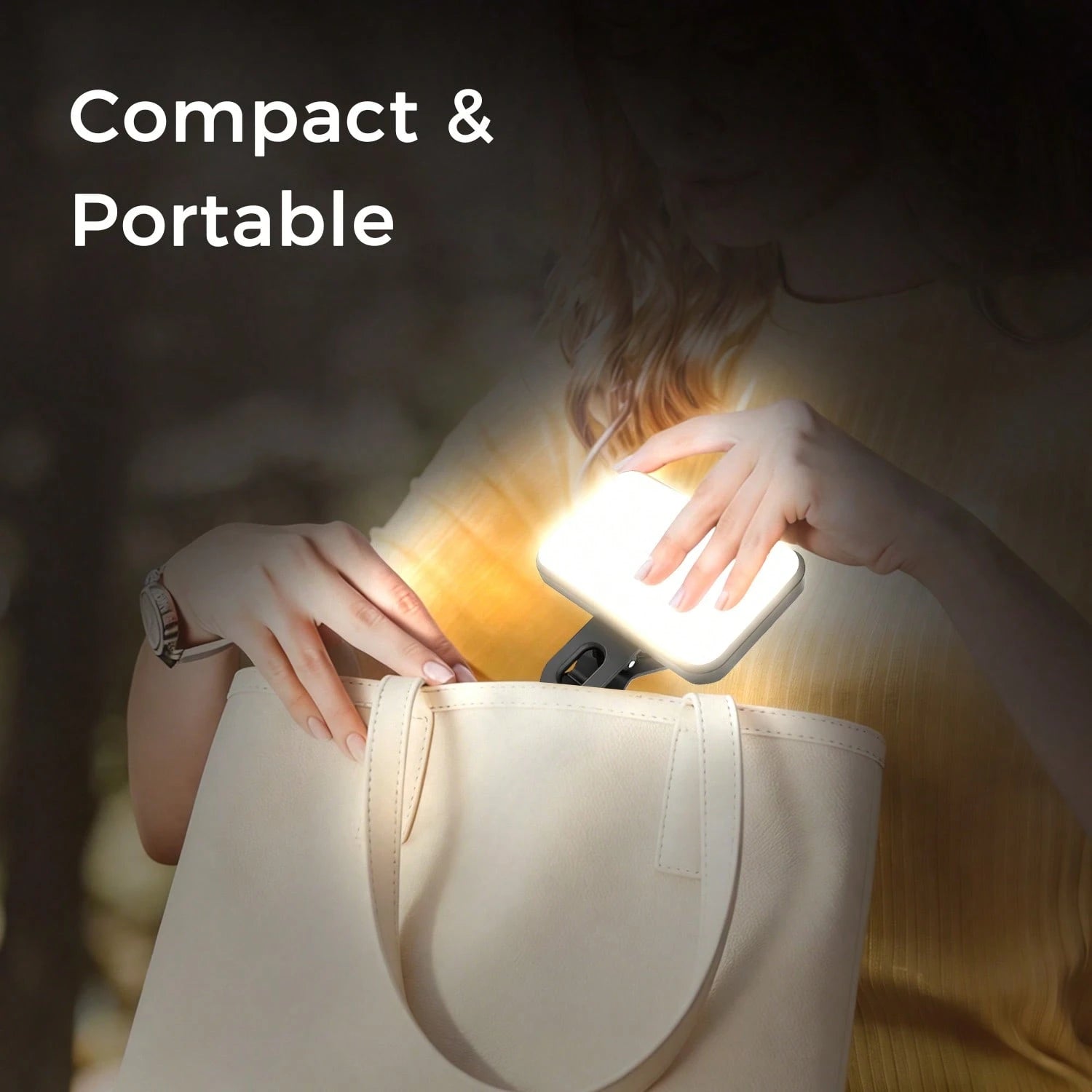 Bi-Color Temperature Selfie/Live Stream Light 1 Pc LED Fill Light Selfie Light, LED Phone Light With 3 Lighting Mode, Portable Mini Clip-On Fill Light, Makeup, Live Stream, Zoom Conference Rechargeabl