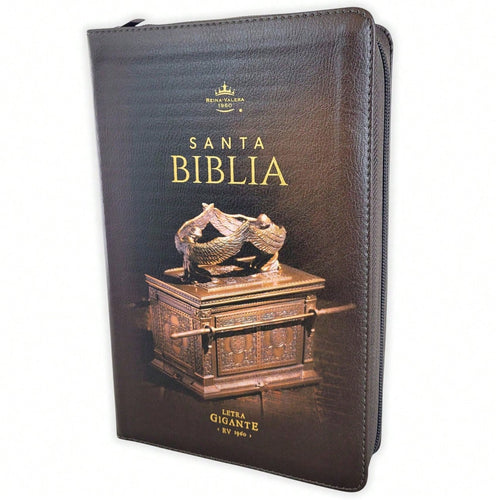 Biblia Con Cierre Letra Gigante Manual 14 Puntos RV1960, Imit Piel Negro Con Indice- Arca Del Pacto