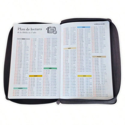 Biblia Con Cierre Letra Gigante Manual 14 Puntos RV1960, Imit Piel Negro Con Indice- Arca Del Pacto