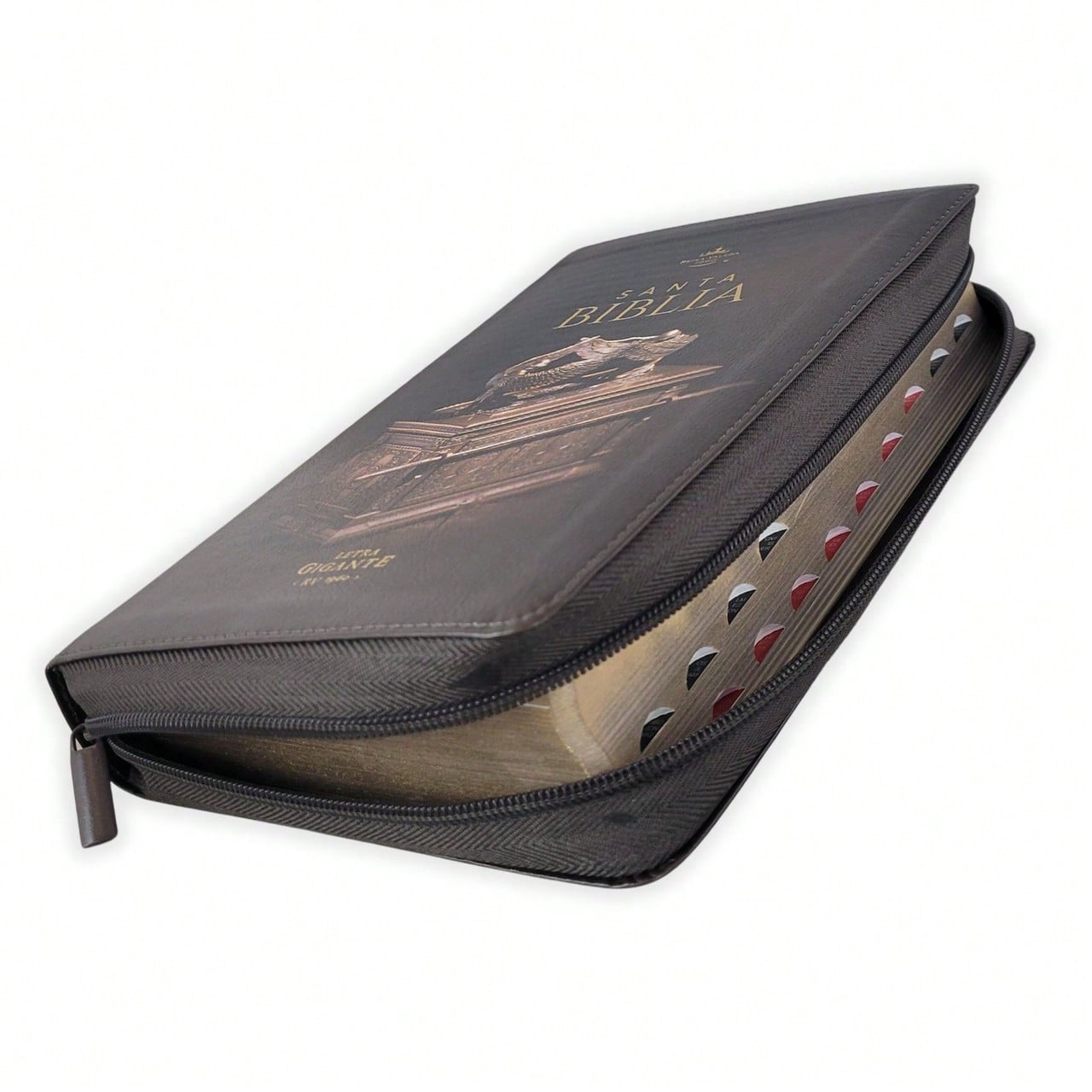 Biblia Con Cierre Letra Gigante Manual 14 Puntos RV1960, Imit Piel Negro Con Indice- Arca Del Pacto