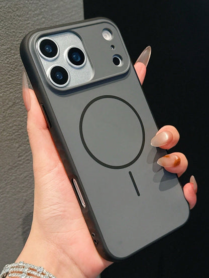 Black Premium Texture Phone Case, Thickened TPU Frame, Anti-Slip Skin-Friendly Design, Shockproof And Anti-Scratch, Compatible With Apple 17 16 15 13 14 12 11 Pro Max Plus Series, Matte Back Panel, An