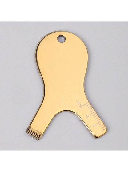 BLACKWINGS 1pc Reusable Metal Tool Comb, Eyelash Perming Pad, Eyelash Curler, Applicator, Eyelash Lifting Tool, Eyelash Perming Tool Set With Silicone Eyelash Clip, Makeup Beauty Tool, Makeup Accessor