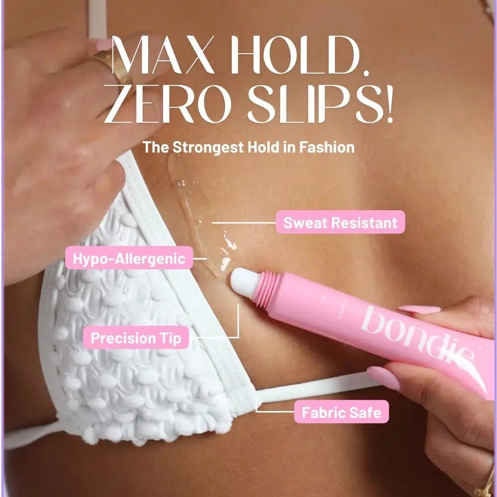 BODY GLUE Body Adhesive- Sweat & Water Resistant, Stain-Free, Easy To Remove With Soap And Water, Perfect For Confidence And Security In Outfits