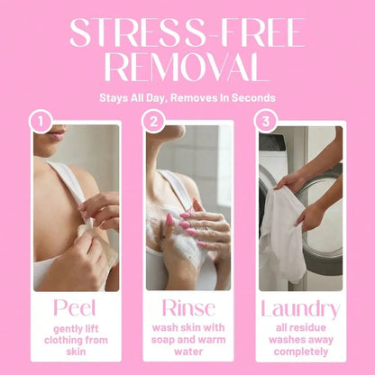BODY GLUE Body Adhesive- Sweat & Water Resistant, Stain-Free, Easy To Remove With Soap And Water, Perfect For Confidence And Security In Outfits