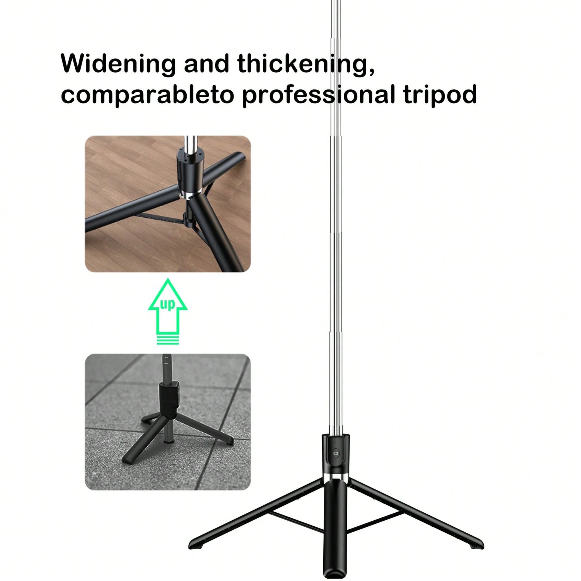 Borriig 1700mm Wireless Selfie Stick Phone Tripod, Extendable Foldable Monopod Suitable For Smartphones, Balanced Stable Shooting And Live Streaming, With Remote Control, Ideal For Summer Vacation, Tr