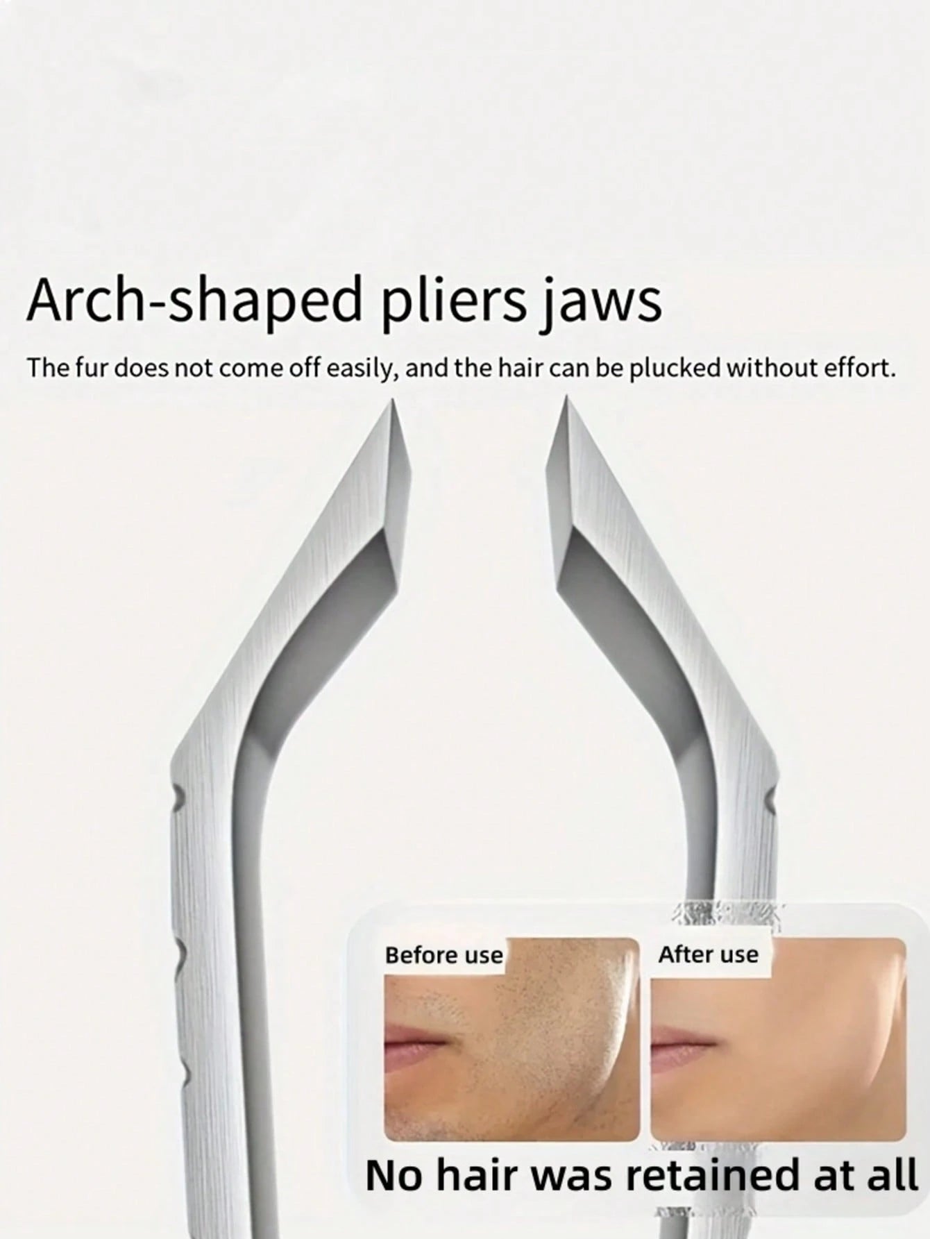 byimy 10mm Wide Stainless Steel Epilator And Hair Removal Device- Ergonomic Handle, Large Opening Suitable For Men And Women, Multi-Functional For Face And Body (Bikini Line, Eyebrows, Mustache, Chin