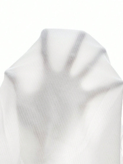 Cévolie Sexy Fitted 100% Cotton Camisole White Tank Top, Suitable For Travel, School, Home, Office Casual Wear, Comfortable Ladies Vest