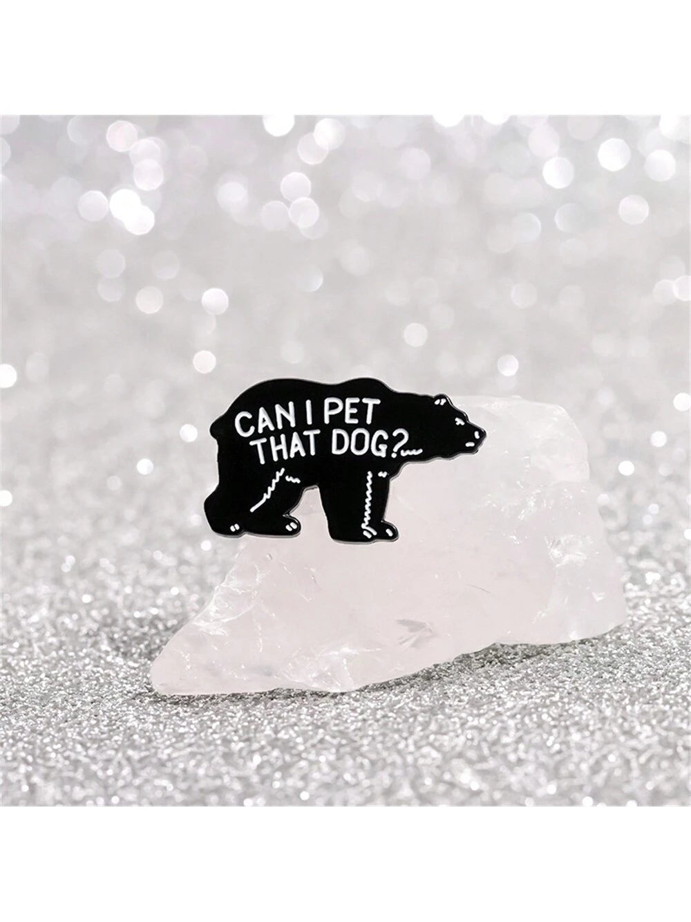 Can I Pet That Dog Brooch Enamel Pins Funny Punk Gothic Metal Brooches Decorative Backpack Lapel Badge Jewelry Gifts Pin For Clothes Bag Charm School Kpop Teacher Supplies Bag Charms Cute Office Acces