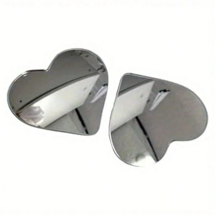 Car Blind Spot Rearview Mirror, Wide-Angle 360 Degree Adjustable Heart-Shaped Rearview Mirror, Car Reversing Assist Rearview Mirror, Convex Mirror